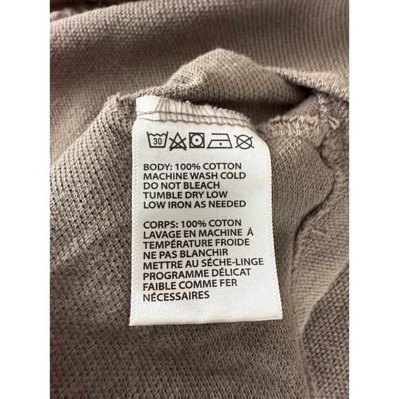 Truly Madly Deeply Size S Casual V Neck Top Brown Short Sleeve Pullover - Picture 6 of 7